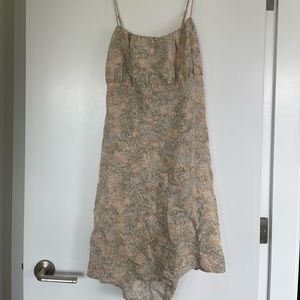 Spring Floral Backless Sundress